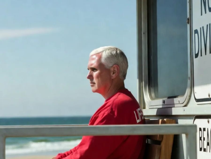 Mike Pence, Pretend Lifeguard of Conservatism— Voters Already Left His Pool